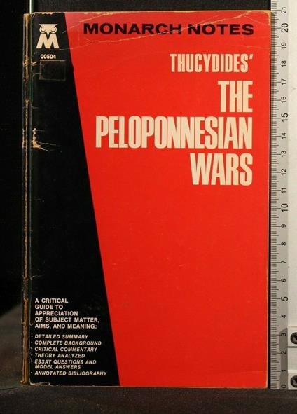 Thucydides' The Peloponnesian Wars - Robert Sobel - copertina