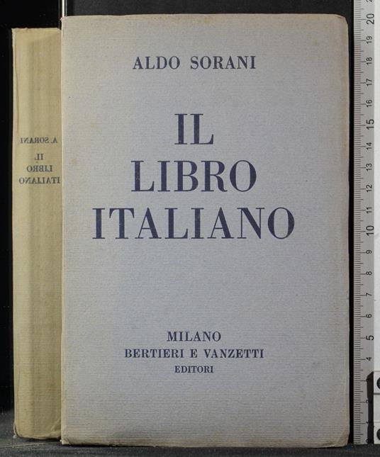 Il libro Italiano - Aldo Sorani - copertina