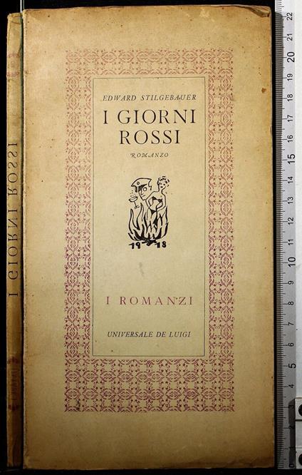 I giorni rossi - Edward Stilgebauer - copertina