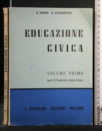 Educazione Civica Vol 1 - Tasso - copertina