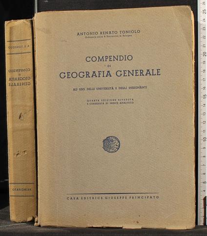 Compendio di geografia generale - Antonio Renato Toniolo - copertina