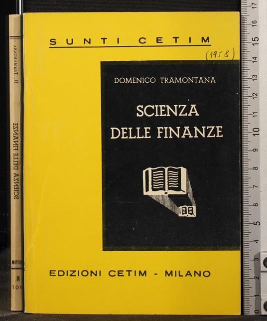 Sunti Cetim. Scienza Delle - Domenico Tramontana - copertina