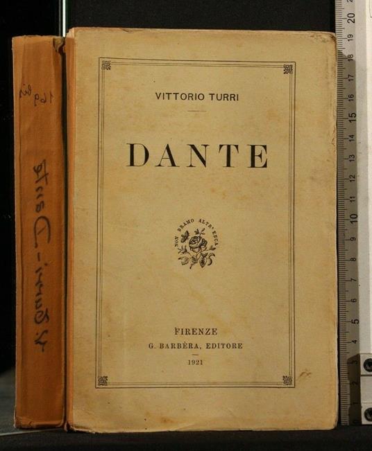 Dante - Vittorio Turri - copertina