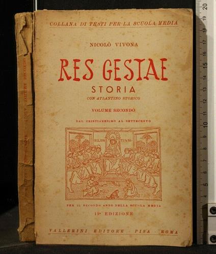 Res Gestae Storia Volume Secondo Dal Cristianesimo Al Settecento - Nicolò Vivona - copertina