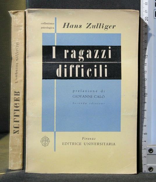 I Ragazzi Difficili - Hans Zulliger - copertina