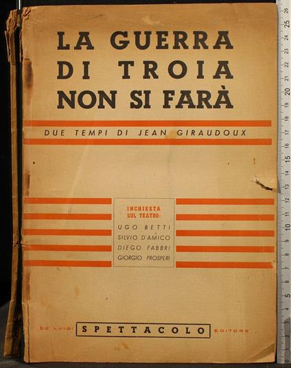 La Guerra di Troia Non Si Farà - copertina