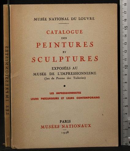 Catalogue des peintures et sculptures - copertina