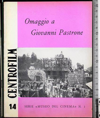 Centrofilm 14. Omaggio a Giovanni Pastrone - copertina