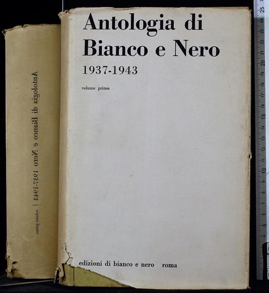 Antologia di Bianco e Nero 1937-1943. Vol 1 - copertina