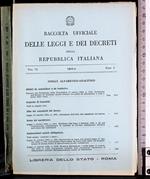 Raccolta leggi e decreti Rep Italiana. Vol VI Fasc I 1964