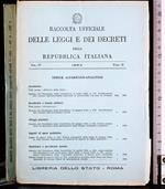 Raccolta leggi e decreti Rep Italiana. Vol IV Fasc II 1964