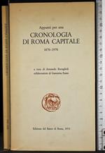 Appunti per una cronologia di Roma capitale 1870-1970