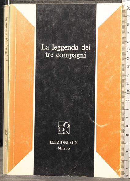 La Leggenda Dei Tre Compagni - copertina