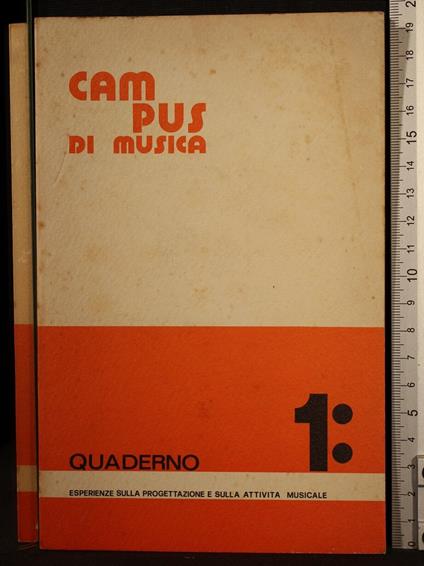 Campus di musica. Quaderno 1: esperienze sulla. - copertina