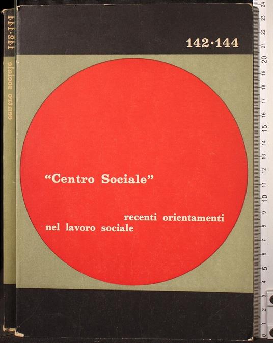 Centro Sociale recenti orientamenti nel lavoro sociale - copertina