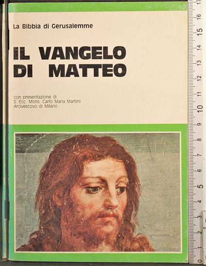 Il vangelo di Matteo - copertina