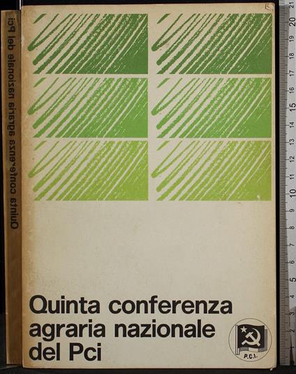 Quinta conferenza agraria nazionale del Pci - copertina