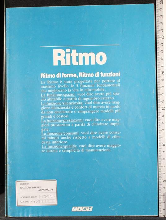 Depliant Fiat Ritmo - copertina