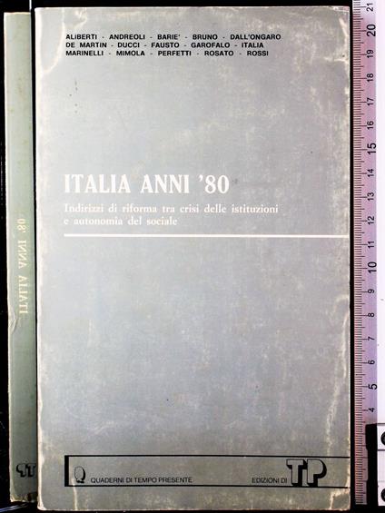 Italia anni 80 - copertina