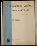 Atti XII congresso nazionale di studi manzoniani 1983