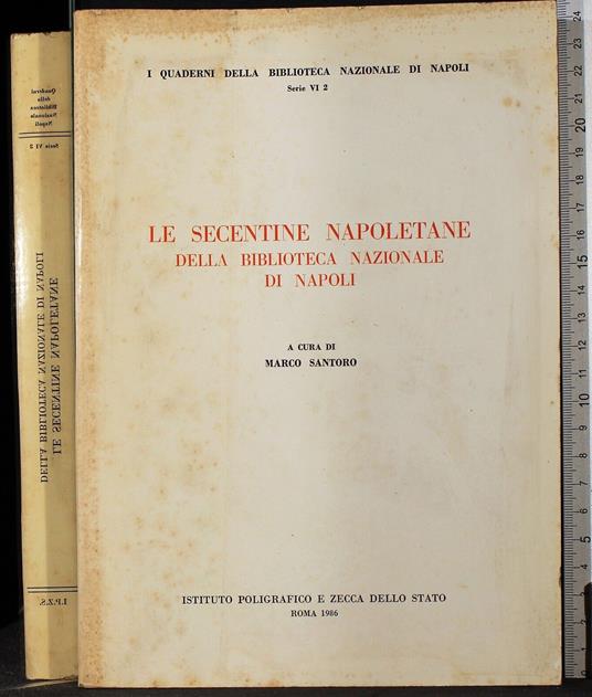Le secentine Napoletane della biblioteca nazionale di Napoli - copertina