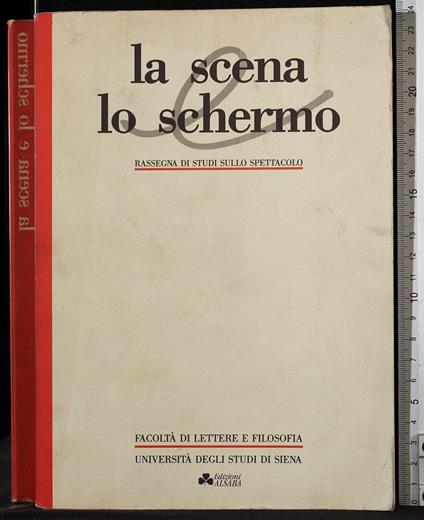 La scena lo schermo. Rassegna studi su spettacolo 1988/89 - copertina