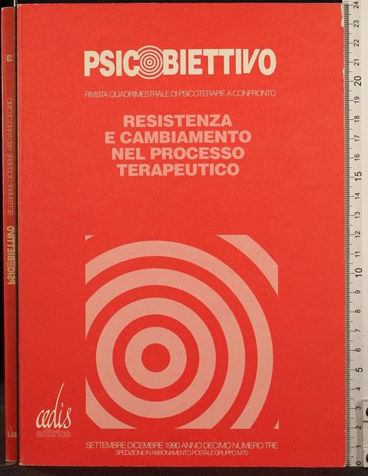 Psicobiettivo. Resistenza e cambiamento nel processo terapeutico - copertina