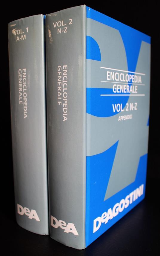 Enciclopedia Generale. Vol 1 A-M. Vol 2 N-Z appendici - copertina