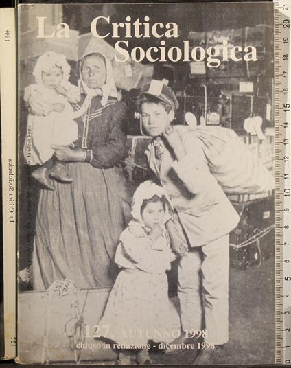 La critica sociologica 127. 1998 - copertina