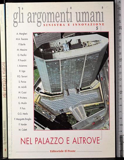 Gli argomenti umani. Nel palazzo e altrove - copertina