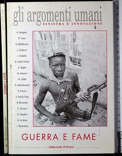 Gli argomenti umani. Guerra e fame - copertina