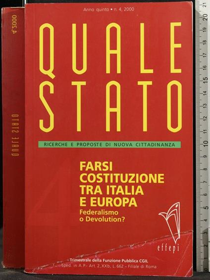 Farsi Costituzione tra Italia e Europa - copertina