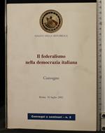Il Federalismo Nella Democrazia Italiana. N 2