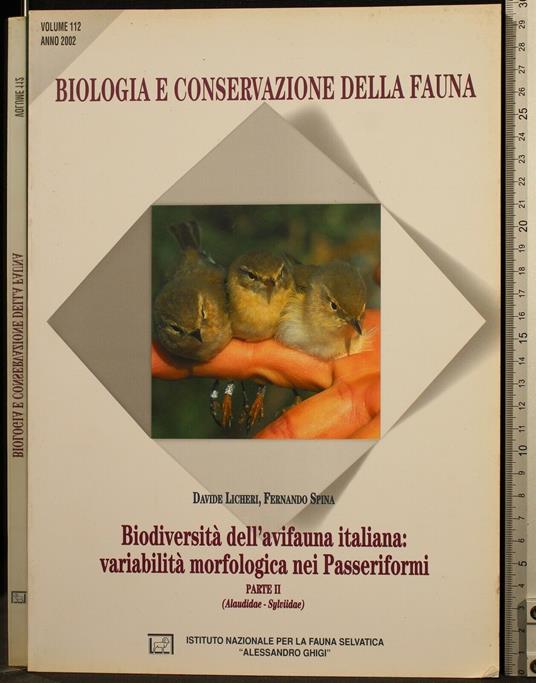 Biologia e Conservazione.. Vol 112. Biodiversità.. Parte Ii - copertina