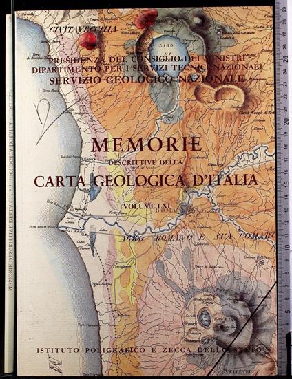 Memorie descrittive della carta geologica d'Italia. Vol 61 - copertina