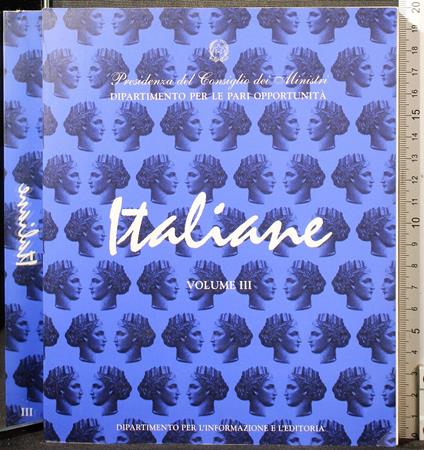 Italiane. Vol III - copertina