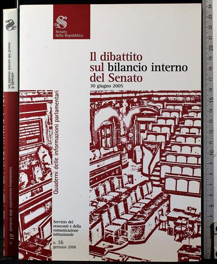 Il dibattito sul bilancio interno del Senato - copertina