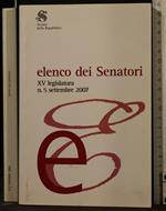 Elenco Dei Senatori. N 5 Dsettembre 2007