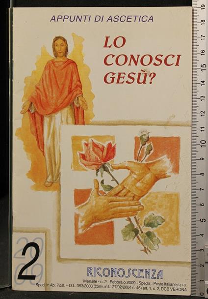 Lo Conosci Gesù?. Vol 2 Riconoscenza - copertina