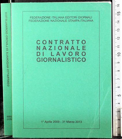 Contratto nazionale di lavoro giornalistico - copertina