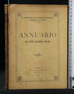 Annuario per L'Anno Accademico 1908-1909 Istituto di Scienze