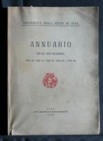 Annuario per Gli Anni Accademici 1941-1942 1943-1944 1945-1946