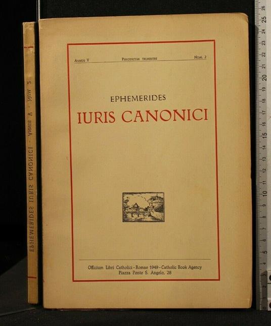 Ephemerides Iuris Canonici. Annus V/N 2 - copertina