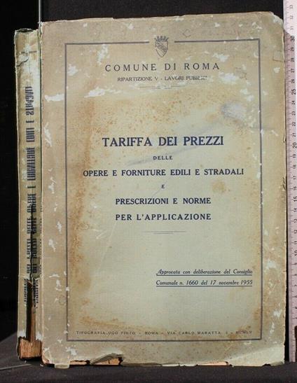 Tariffa Dei Prezzi Delle Opere e Forniture Edili e Stradali E - copertina