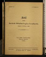 Atti Della Società Oftalmologica Lombarda Volume 11 (Nuova