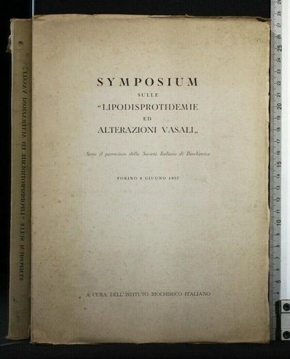 Symposium Sulle "Lipodisprotidemie Ed Alterazioni Vasali" 8 - copertina
