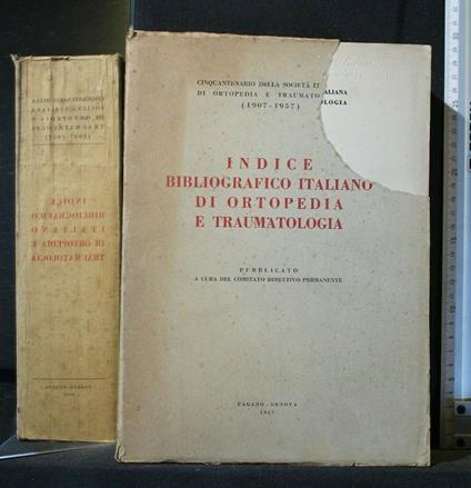 Indice Bibliografico Italiano di Ortopedia e Traumatologia - copertina
