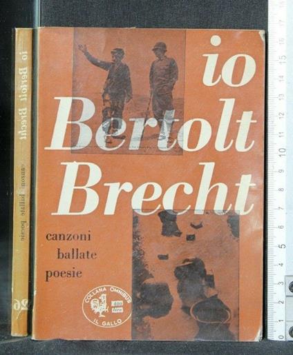 Io Bertolt Brecht Canzoni, Ballate, Poesie - copertina