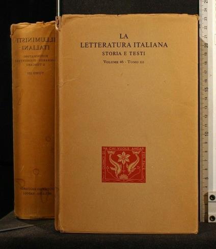 La Letteratura Italiana Storia e Testi - copertina