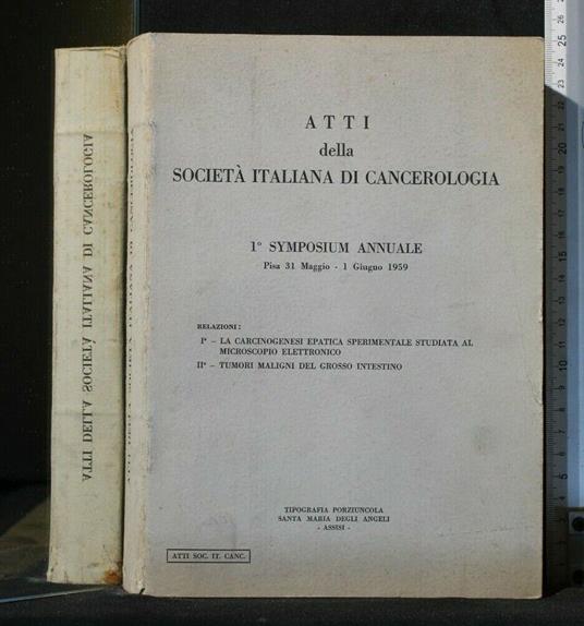 Atti Della Società Italiana di Cancerologia 1° Symposium - copertina
